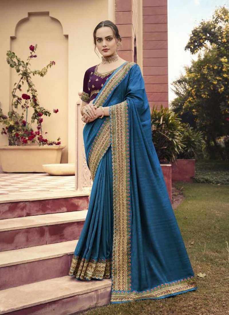 KAVIRA AARNA Latest fancy Designer Heavy Stylish Wedding Wear Embroidered Work Fancy Saree Collection